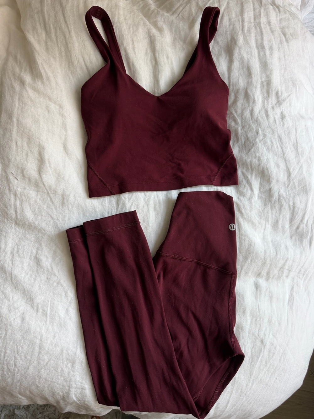 Lululemon Align Tank Top and High Rise Crop Leggings